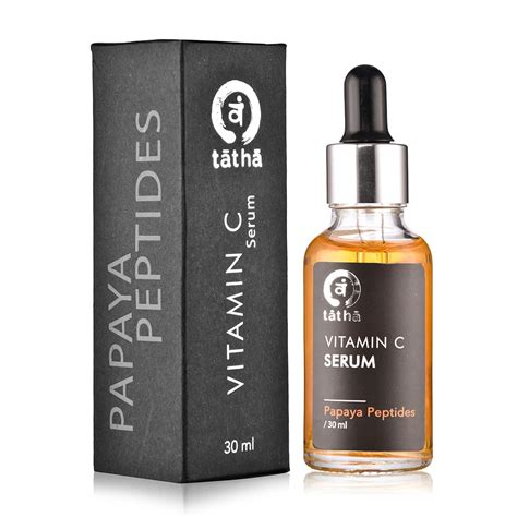 Tatha Papaya Peptides Vitamin C Serum, Anti Aging Serum with ...