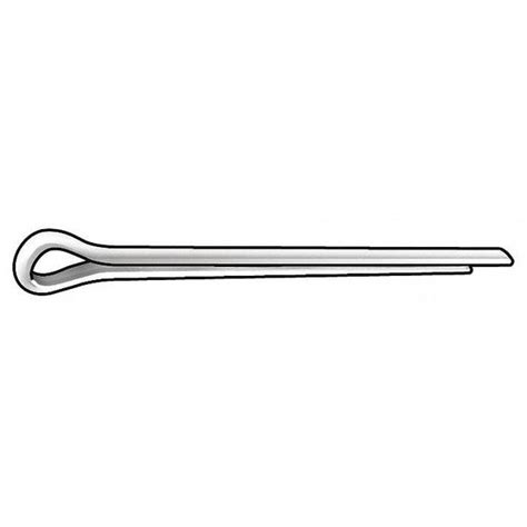 Zoro Select Extended Prong Cotter Pin, 1/8 in Dia, 2-1/2 in L ...