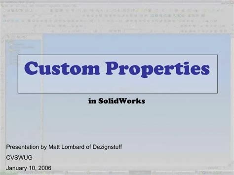 Image result for SolidWorks Properties Tutorials