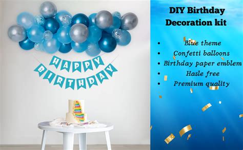 Specialyou.In Blue & Golden Happy Birthday Decoration Items For Boys ...
