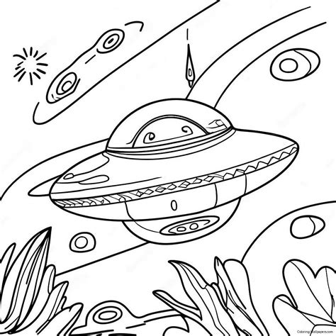 Spaceship Coloring Page (20822-16465)
