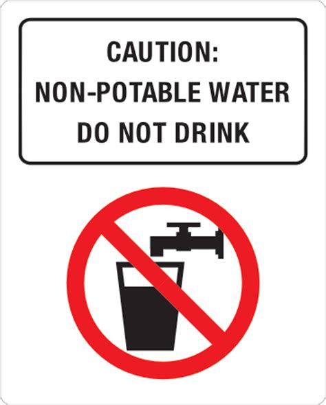 Notice - Non-Potable Water Sticker