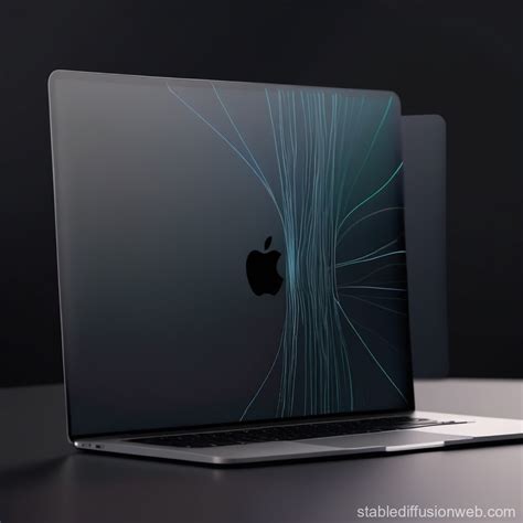 Abstract Lines MacBook 14 Pro Mockup | Stable Diffusion Online
