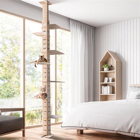 Tucker Murphy Pet™ 9' Adjustable Height Floor-To-Ceiling Cat Tree | Wayfair