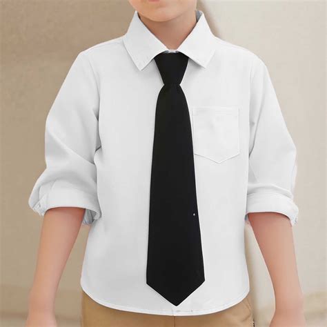 Kids Boys' Button Down Shirts Boys White Dress Shirt Button Up Shirt ...