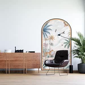 Livin'luxe Tropical Paradise Wall Mural, Arch Design Wallpaper with ...