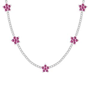 GIVA 925 Silver Pink Floral Necklace| Pendant to Gift Women & Girls ...