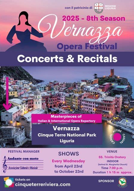 Vernazza Opera Festival, Vernazza, Cinque Terre, Italy, Riomaggiore, 30 ...