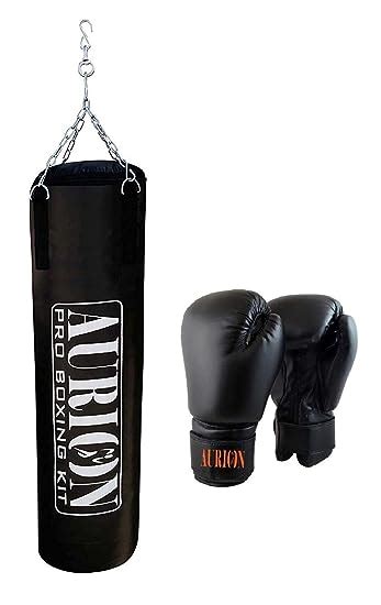 Buy Aurion by 10Club Leather Unfilled Punching Bag for Home - Includes ...
