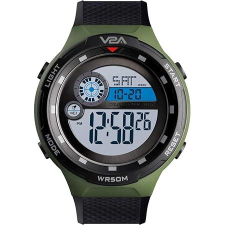 Buy L LAVAREDO Mens Digital Watch Sports Military Watches Waterproof ...