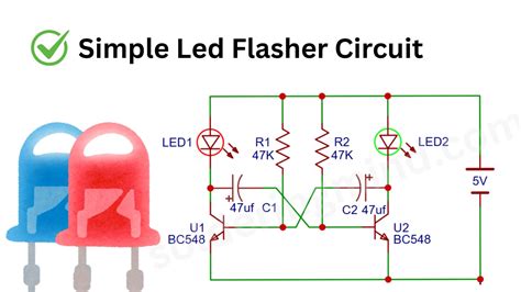 Rezultat imagine pentru Simple Circuit for Electronics Using LED