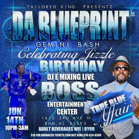 "DA BLUEPRINT" GEMINI BASH (TRUU BLUE AFFAIR), 1612 3rd Ave N ...