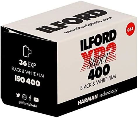 Ilford Photo XP-2 Super 1839575 400 135-36 Black and White Film (Brown ...