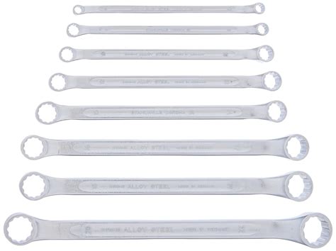 Stahlwille Set Double Ended Ring Wrench Corona 6x7-20x22 mm No.23/8 8 ...