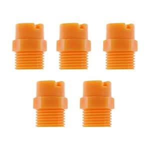 Yardwe 5PCS Flat Fan Spray Tip, 1/2" NPT Male Thread, Plastic Surface ...