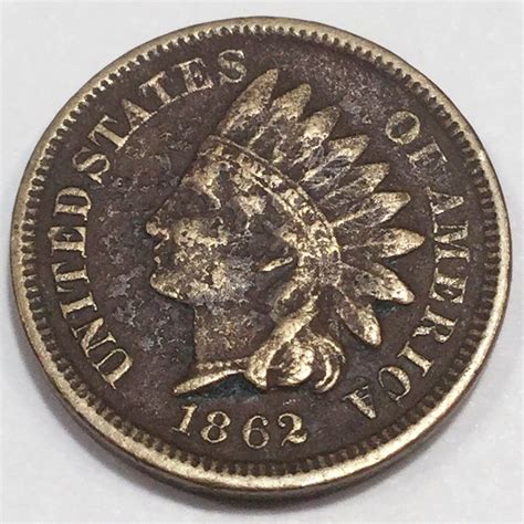 1862 Indian Head Penny Beautiful Coin Rare Date | Property Room