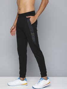 HRX by Hrithik Roshan Solid Men Black Track Pants - Buy HRX by Hrithik ...