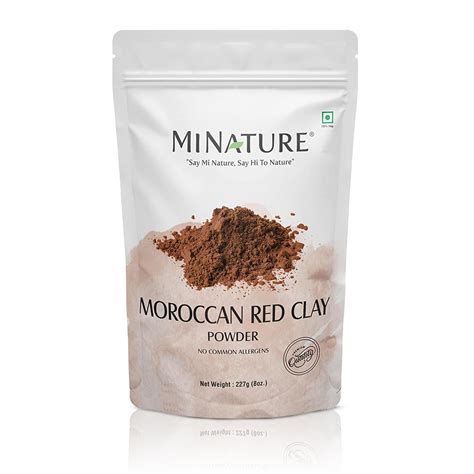 minature 100% Pure Moroccan Red Clay 227g(8oz) | Hair & Body Care ...