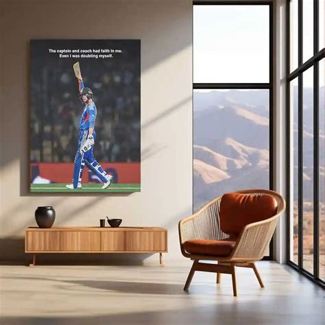 Cricket Metal Frame | Abhishek Sharma – Captain and Coach Had Faith ...