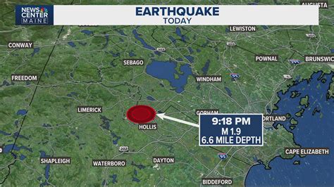 USGS confirms earthquake felt in southern Maine | newscentermaine.com