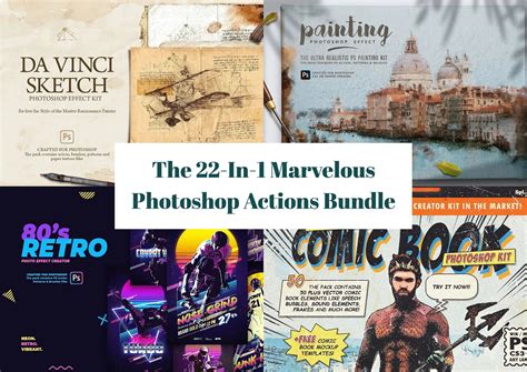 The 22-In-1 Marvelous Photoshop Actions Bundle – Photoboto