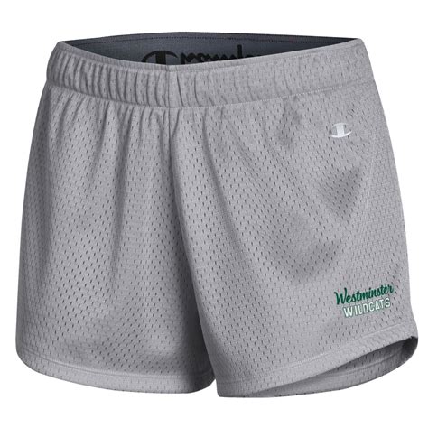 Short: Champion Women's Mesh Short, Active Grey - The Westminster Schools