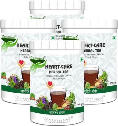 Rawmest Ayurvedic Arjuna Heart Care Tea (Arjuna bark,Ginger,Cinnamon ...