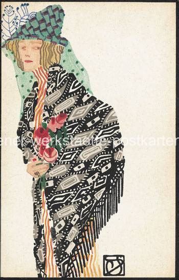Litho WW 757 - Susi Singer - Wiener Werkstätte Postkarten