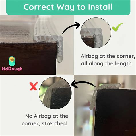 Kiddough Baby Proofing Transparent Edge Protector (2 Meters) with Hone ...