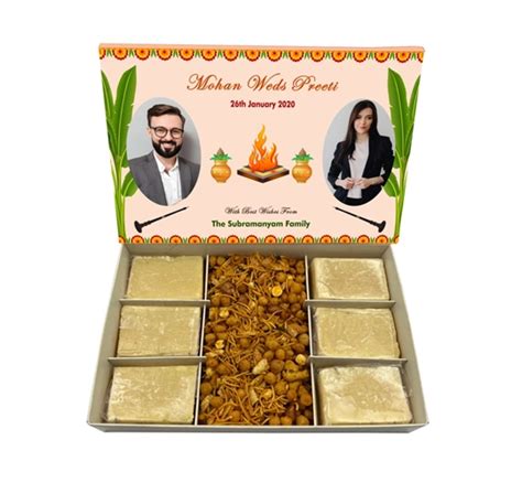 Best Ice Cream Burfi & Namkeen Wedding Return Gift Box Online