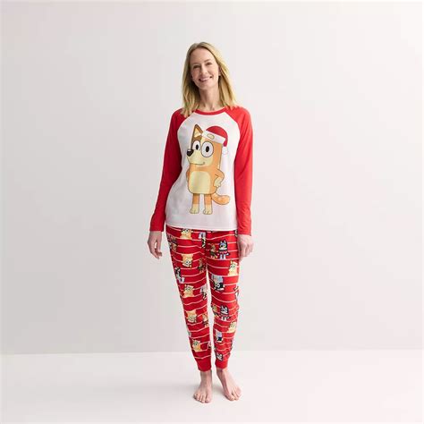 Women's Jammies For Your Families® Bluey Christmas 2-pc. Pajama Top ...