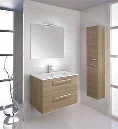 mobili bagno mobili bagno sospesi 80 cm rovere chiaro con colonna made mobili bagno mobili bagno sospesi 80 cm rovere chiaro con colonna made