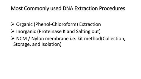 METHODS OF DNA EXTRACTION | PPTX