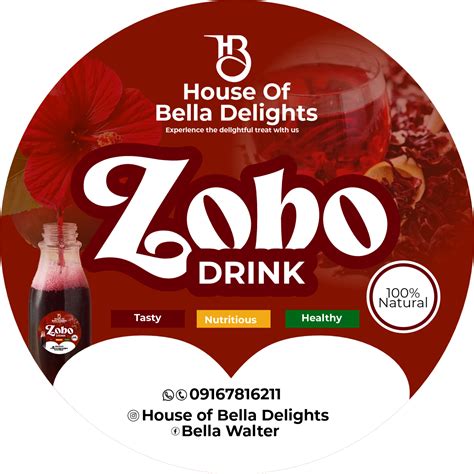 zobo drink sticker | Bottle label design, Drink stickers, Dessert illustration