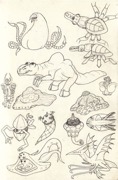 Alien Creatures Draw 的图像结果