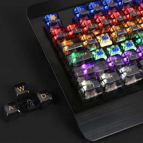 Buy Transparent Keycap Set, Backlit Keycaps Double Keycaps Gaming ...