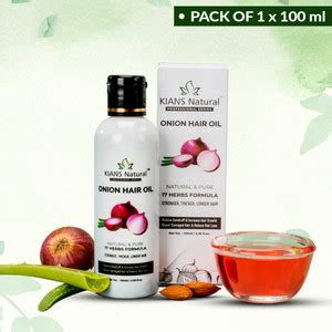 KIAN'S NATURAL 100% Pure NATURAL ONION HAIR OIL Hair Oil - Price in ...