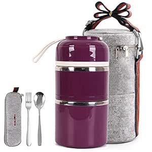Buy Cute Lunch Box Insulated Lunch Bag Bento Box Food Container Storage ...