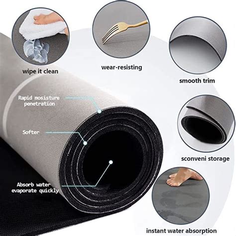Kitchen Mat Set 2 Piece Non Slip Washable Kitchen Rugs Anti Fatigue St ...