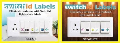 Sudha Ad Print 17.78 cm Switch id Labels/Stickers for Home appliances ...