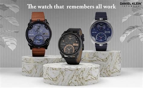 Daniel Klein Leather Analog Blue Dial Men's Watch-Dk11125-2 : Amazon.in ...