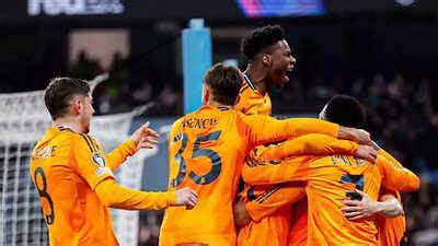 Champions League: Real Madrid stun Man City as PSG down Brest ...