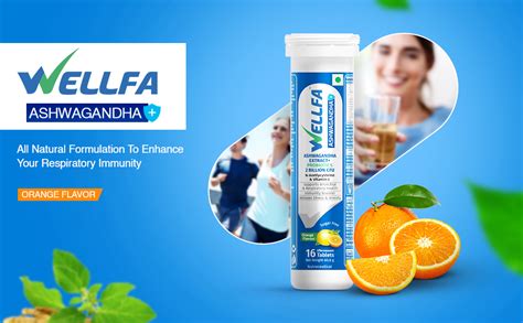 Wellfa Ashwagandha+ | N-acetylcysteine | Vitamin C | 2 Bn CFU ...