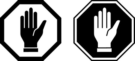 Image result for Stop Sign Hand Symbol
