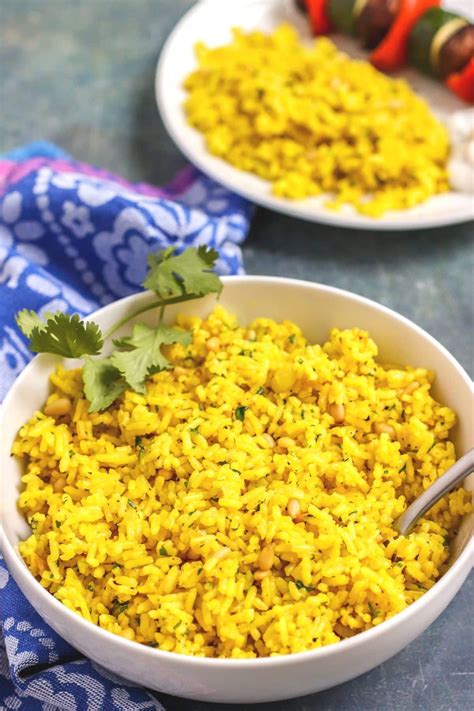 Mediterranean Yellow Rice - Veggies Save The Day
