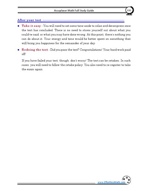 Image result for Accuplacer Math Study Guide