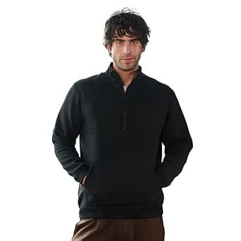 Buy Campus Sutra Men Panel-Stitch Knit Sweatshirt | High Neck, Long ...