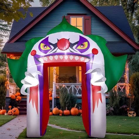 Jenaai 10ft Halloween Inflatable Clown Archway with India | Ubuy