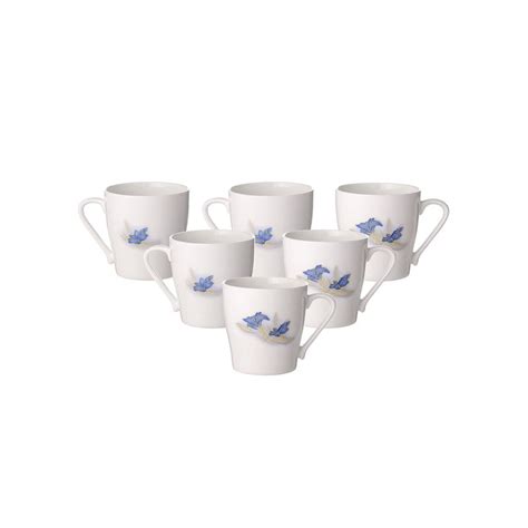 Buy CLAY CRAFT Fine Ceramic Coffee & Tea Mugs, 180ml, Set of 6 Online