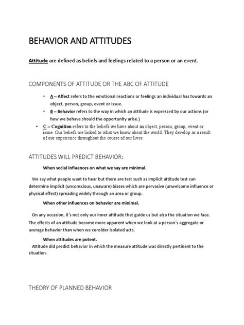 Behavior Attitude 的图像结果